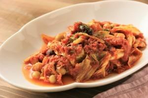 コンビーフと豆のトマト煮