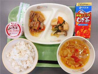 7月10日の中学校の『ときめき給食』