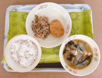 9月11日の小学校の『ときめき給食』