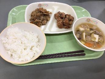 11月27日中学校の『ときめき給食』