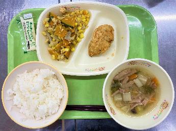 10月23日中学校の『ときめき給食』