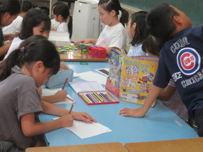 お絵かきをしました。