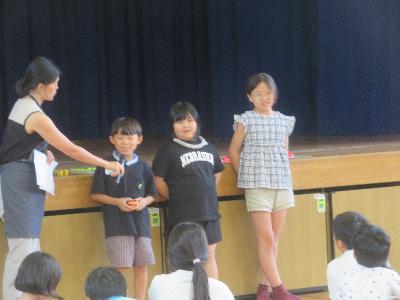 今日の感想を伝えました