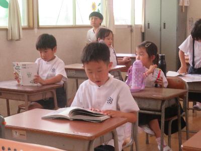 本を読んでいます