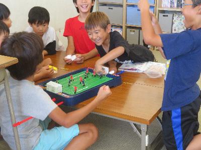 サッカーゲームで遊びました