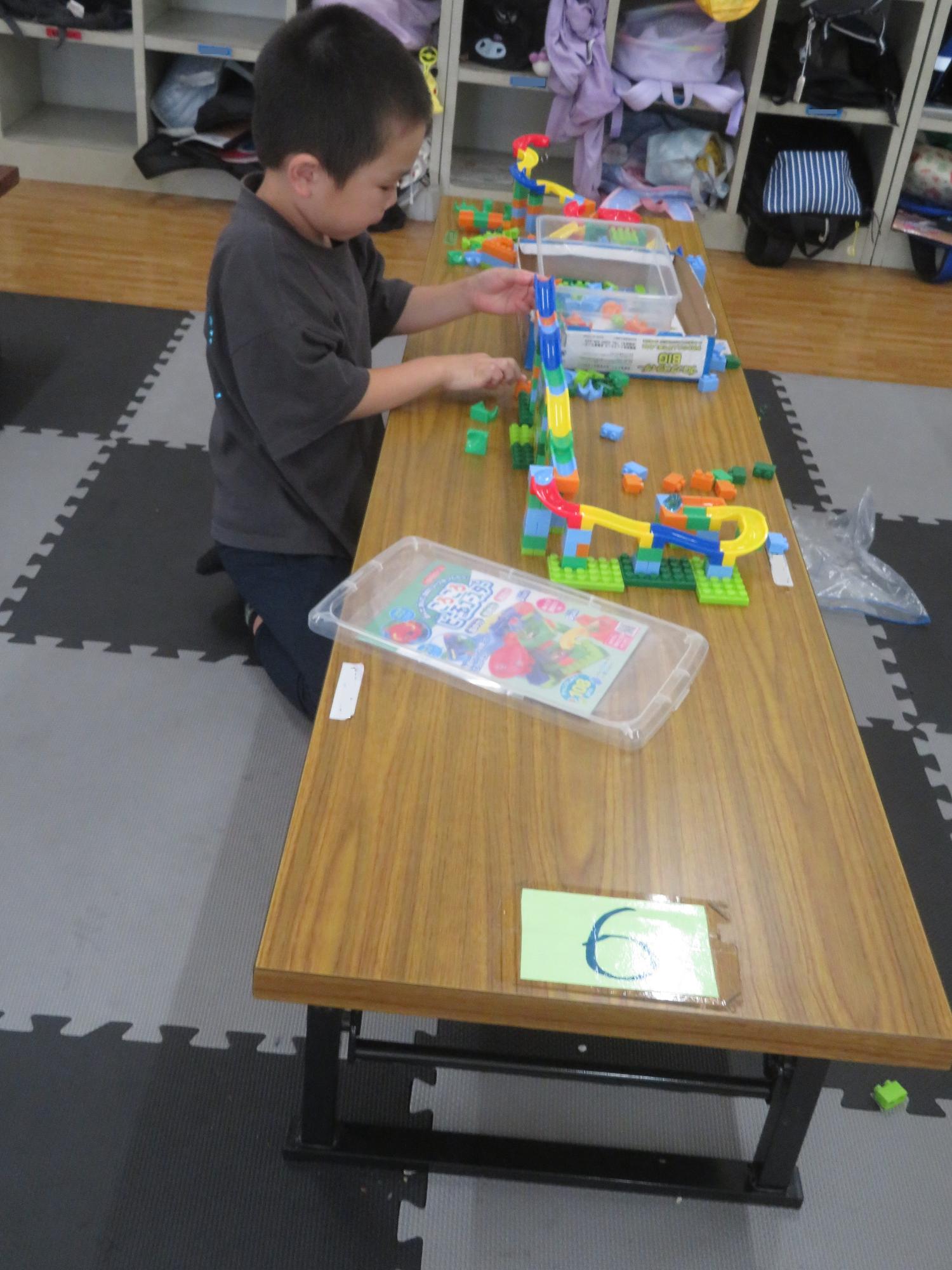 ビー玉コースターをしました