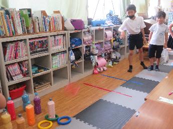 わなげをしました。