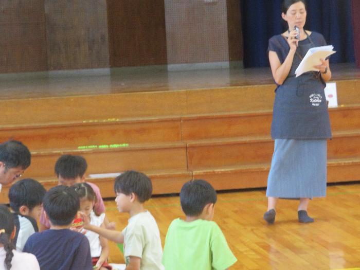 環境学習の説明を受けました