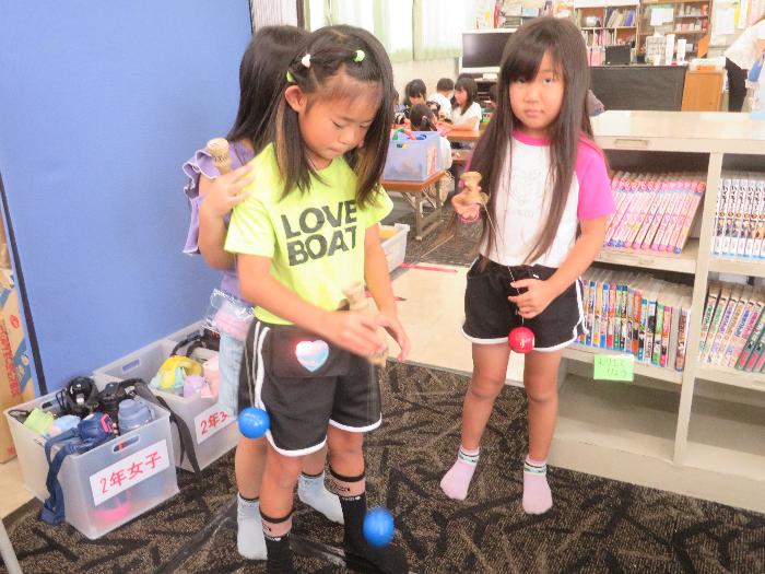 けん玉をしました