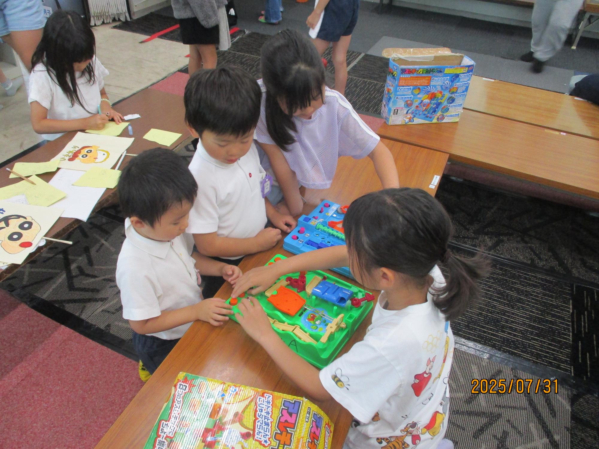 いっしょにゲームを楽しみました