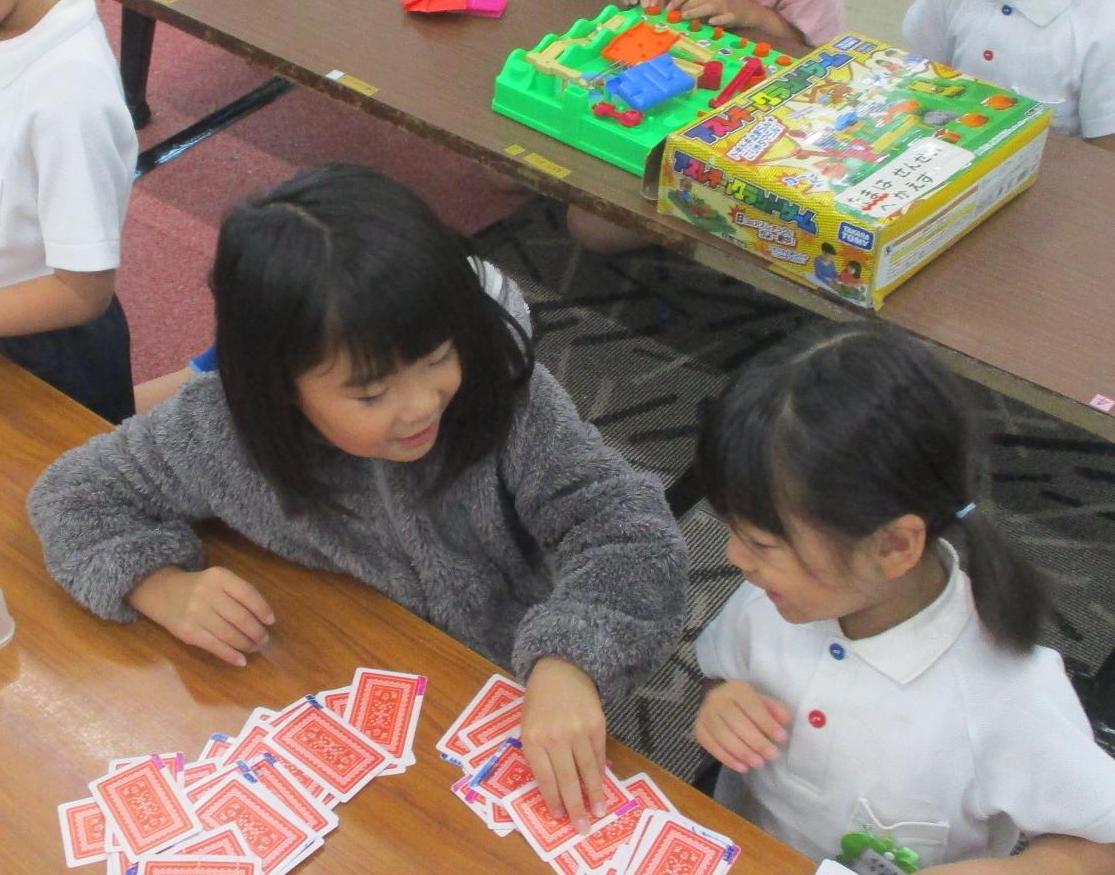 トランプをしました