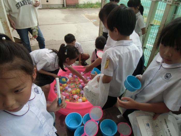 スーパーボールすくいをしました