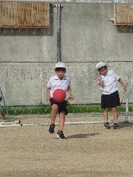 サッカーをしました