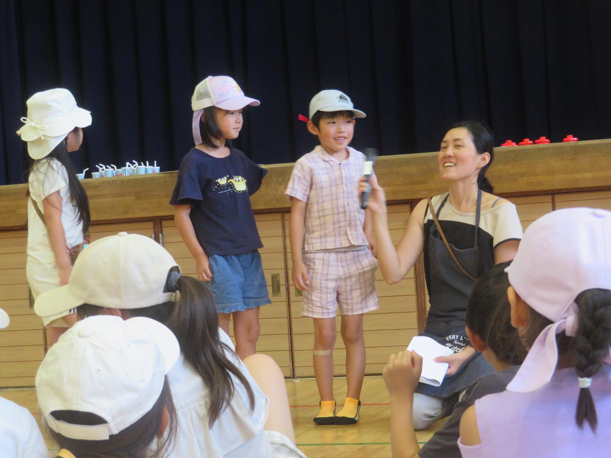 今日の感想を発表しました