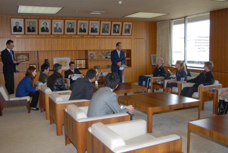 H23友好都市ランナー表敬訪問