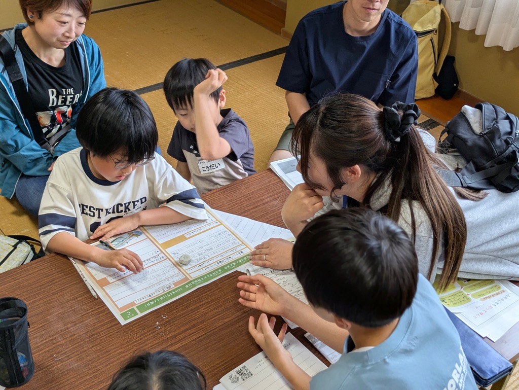 報告書作成の様子