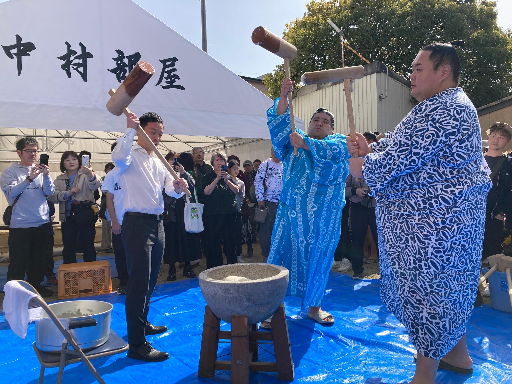 ちゃんこ交流会の様子