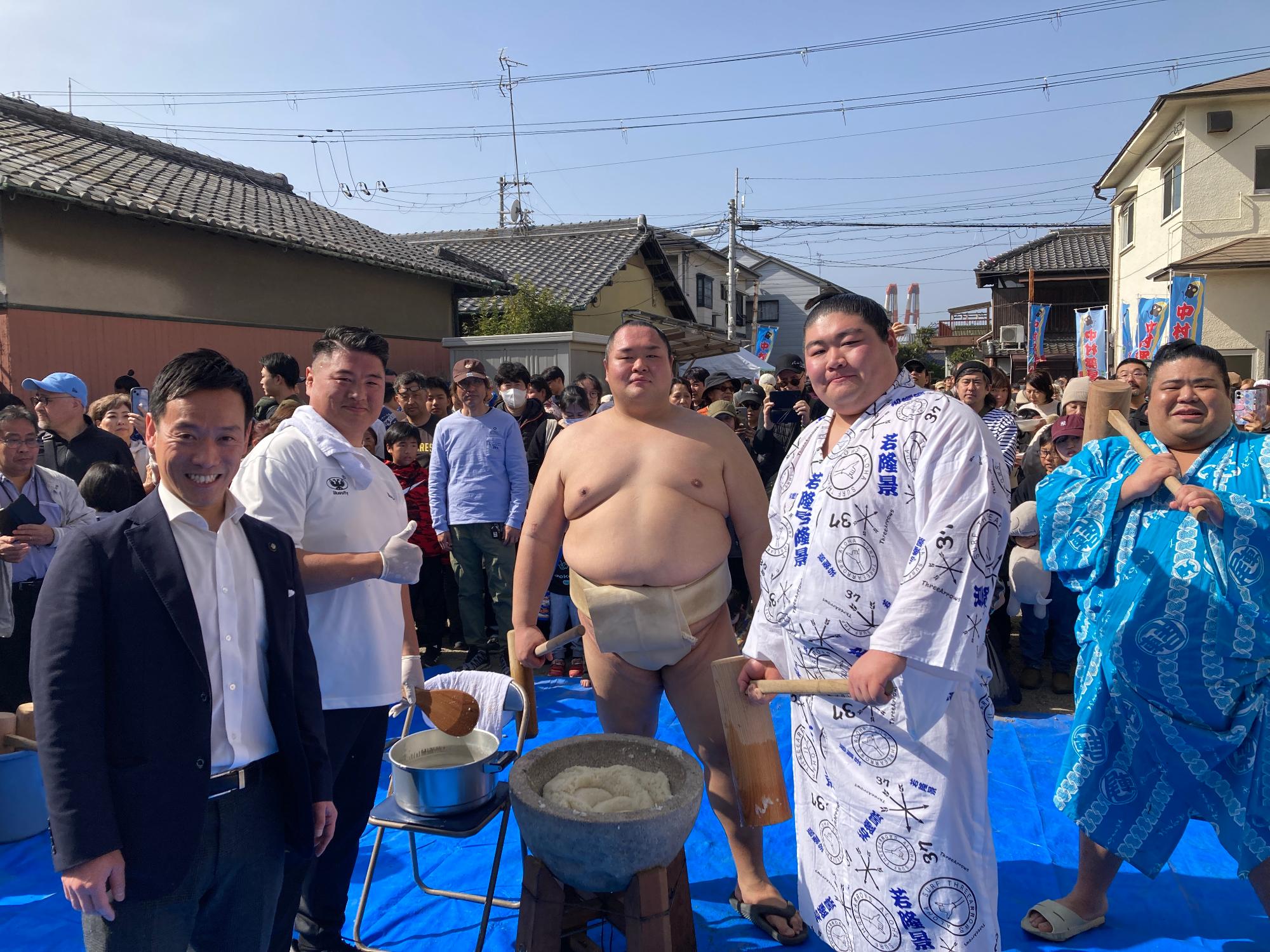 ちゃんこ交流会の様子